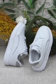 Fort Wks 2765 Beyaz Gümüş Hafif Rahat Sneaker Kadın Spor Ayakkabı - 5