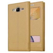 Samsung Galaxy J5 Uyumlu Pencereli Kapaklı Magnum Kılıf thumbnail 5