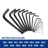 WORKPRO WP222018 30 Parça Uzun Boy CR-V Metrik/İnç Profesyonel Allen Anahtar Takımı - 4