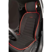 Tekli Oto Koltuk Minderi - Ergonomik Lüks Koltuk Minderi Kırmızı Kenar (TEKLİ) - 1