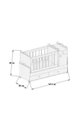 Patiko Furniture   Babysun Büyüyen Beşik 60x165 thumbnail 5