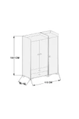 Patiko Furniture   Patiko Bdlp 049 3 Kapılı Dolap - 2