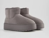 Pull & Bear Suni kürk astarlı platform bilekte bot / 36 Numara - 1
