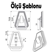 Mobilya Kulp Mutfak Çekmece Dolap Dolabı Kulpu Kulbu Plastik Kahverengi Ceviz 48 Mm Kulpları thumbnail 3