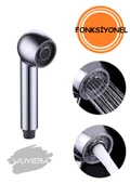 WUVERA 2 Fonksiyonlu Berber El Duşu - Kuaför Duş Başlığı - Mix Batarya Uyumlu Duş Başlığı Yüksek Kaliteli Krom Kaplı thumbnail 1