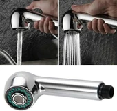 WUVERA 2 Fonksiyonlu Berber El Duşu - Kuaför Duş Başlığı - Mix Batarya Uyumlu Duş Başlığı Yüksek Kaliteli Krom Kaplı thumbnail 8