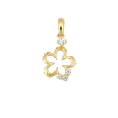 14 Ayar Altın Taşlı Kalp Kolye Ucu 0,82 gr thumbnail 1