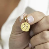 14 Ayar Altın İkizler Burç Kolye Ucu 1,76 gr thumbnail 6