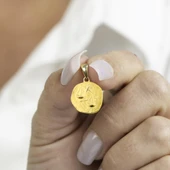 14 Ayar Altın Terazi Burç Kolye Ucu 1,80 gr thumbnail 6