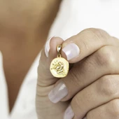 14 Ayar Altın Kova Burç Kolye Ucu 2,14 gr thumbnail 6