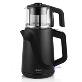 Arzum AR3062 Jollietea Cam Demlik Çay Makinesi (Siyah) - 1