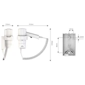 Etap EE183 Otello Pure 1350 W Duvara Monte Otel Tipi Saç Kurutma Makinesi - 7