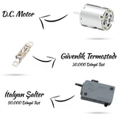 Etap EE183 Otello Pure 1350 W Duvara Monte Otel Tipi Saç Kurutma Makinesi - 6