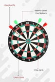 Yüksek Kalite Profesyonel Mini Boy Dart Seti Küçük Dart Tahtası 12inch Hedef Tahtası - 1