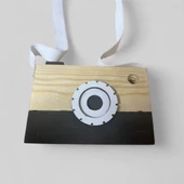 Ahşap Oyuncak Hediyelik Fotoğraf Makinesi Waldorf Oyuncak - 3