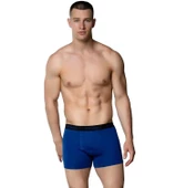 6 Adet Gümüş Erkek Renkli Likralı Spor Boxer 3074 - 6