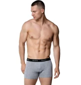 6 Adet Gümüş Erkek Renkli Likralı Spor Boxer 3074 - 2