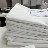 Mandaş 50 Adet Yastık Astarı Kılıfı Pamuklu Beyaz Fermuarlı (50x70) - 1