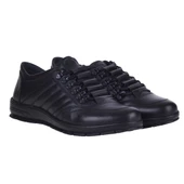Berenni M197 Siyah %100 Deri Erkek Sneakers Spor Ayakkabı - 1
