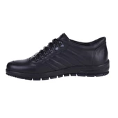Berenni M197 Siyah %100 Deri Erkek Sneakers Spor Ayakkabı - 3