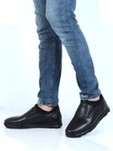 Tardelli 3738 Siyah Kauçuk Deri Erkek Casual Ayakkabı - 1