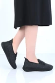 Ayakcenter 066 Psm Siyah Bağsız Yazlık Kadın Sneaker Ayakkabı - 1