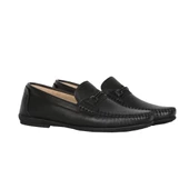 Balayk 022 Siyah Lz %100 Deri Yazlık Erkek Klasik Loafer Ayakkabı - 2