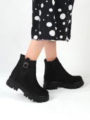 Ayakcenter 22-B14 Süet Ayışığı Kadın Düz Postal Bot thumbnail 1