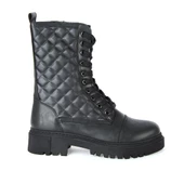 MP 222-2738Zn Siyah Kadın Düz Bot - 2