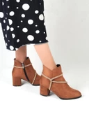 Ayakcenter 22-B17 Süet Ayışığı 5 Cm Topuklu Kadın Bot thumbnail 6