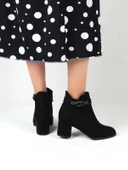 Ayakcenter 22-B18 Süet Ayışığı 5 Cm Topuklu Kadın Bot thumbnail 2