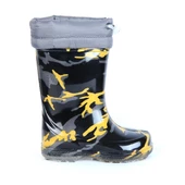 Serabian Pf-580 Syh-Sarı Kürklü Erkek Çocuk Çizme Bot Ayakkabı thumbnail 1