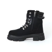 Twingo 7645 Siyah Zümrüt Kürklü Kız Çocuk Bot thumbnail 2