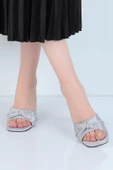 Ayakcenter 24-386 Taşlı Ayışığı 7Cm Topuklu Kadın Terlik - 2