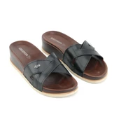 Gezer 15203 Siyah Kadın Günlük Düz Terlik thumbnail 3