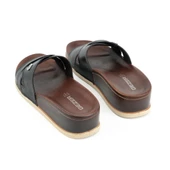 Gezer 15203 Siyah Kadın Günlük Düz Terlik thumbnail 4