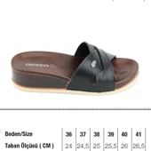 Gezer 15203 Siyah Kadın Günlük Düz Terlik thumbnail 2