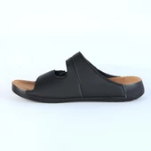 Ayakcenter Naturella Siyah Cırtlı Kadın Düz Terlik thumbnail 2