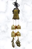Çin Feng Shui Rüzgar Çanı Dekoratif Büyük Zil Sekiz Çan - 10