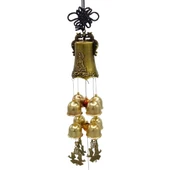 Çin Feng Shui Rüzgar Çanı Dekoratif Büyük Zil Sekiz Çan - 6