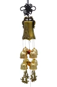 Çin Feng Shui Rüzgar Çanı Dekoratif Büyük Zil Sekiz Çan - 12
