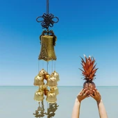 Çin Feng Shui Rüzgar Çanı Dekoratif Büyük Zil Sekiz Çan - 3