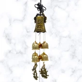 Çin Feng Shui Rüzgar Çanı Dekoratif Büyük Zil Sekiz Çan - 4