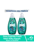 Omo Express Fresh Kötü Koku Karşıtı Beyaz & Renkliler Sıvı Çamaşır Deterjanı 1480 Ml x 2 Adet - 1