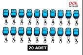 Akıllı Kopyalanabilir Kepenk Kumandası, Garaj Kumandası, Otopark Kumandası, Bariyer Kumandası, Wicom UK 44 Kumanda (20 Adet) - 1