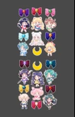 Sailor Moon- Ay Savaşçısı sticker 2li -Anime çıkartma-etiket-laptop telefon süsleme thumbnail 4