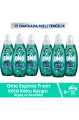 Omo Express Fresh Kötü Koku Karşıtı Beyaz & Renkliler Sıvı Çamaşır Deterjanı 1480 Ml x 6 Adet - 1