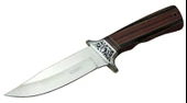 Lanmark A058-1 Kamp Bıçağı 26,5 cm - Ahşap Sap, Kılıflı - 1