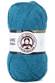 1 Adet Madame Cotton El Örgü İpi Yünü 100 gr 050 Petrol Mavi - 1
