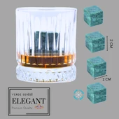 Perlotus Doğal Granit Mermer Viski Taşı 4’lü Özel Seri Sertifikalı - 5